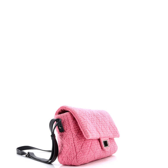 Chanel Large Easy Reissue Messenger Flap Bag Quilted Tweed - Picture 2 of 5